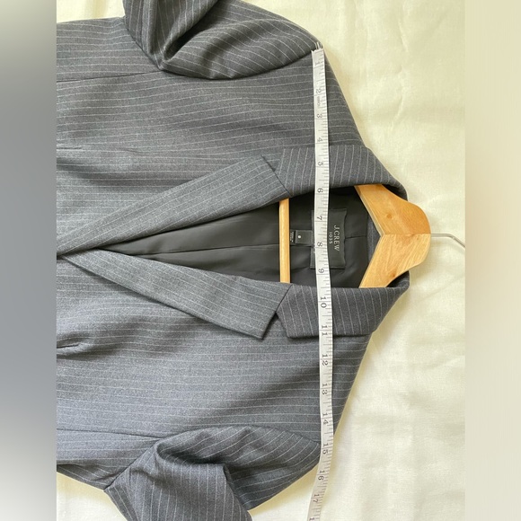 J.Crew 1035 Supper 120s Pinstriped Blazer in Gray - Picture 7 of 16